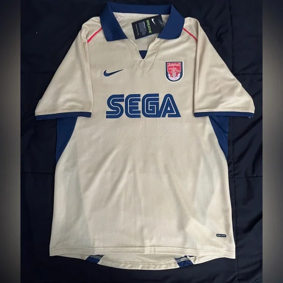 Nike | Shirts | Arsenal Retro Soccer Jersey Sega 202002 Beige Sl